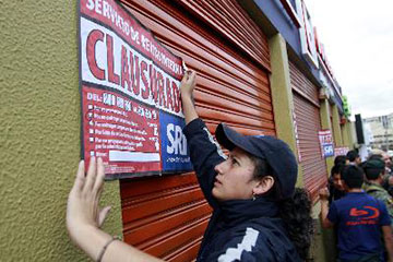 Clausura por falta de ICT